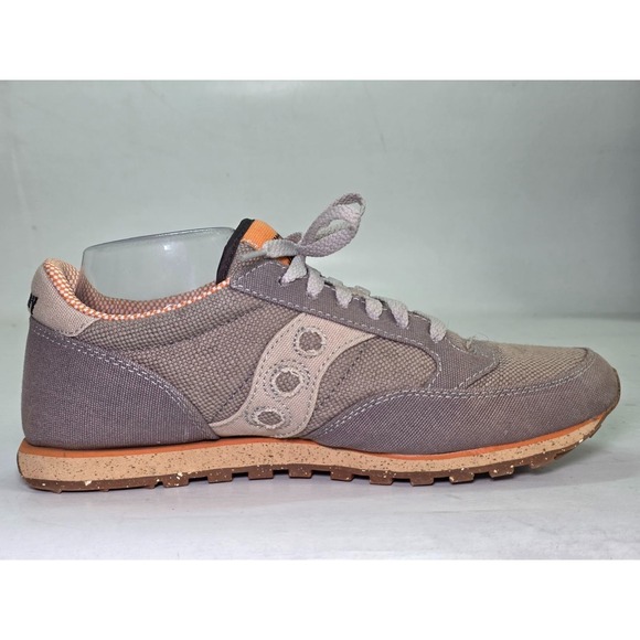 Saucony Jazz Men's Sneakers Size 9 Brown Gray Athletic Pro Vegan Running Shoes - Picture 3 of 16